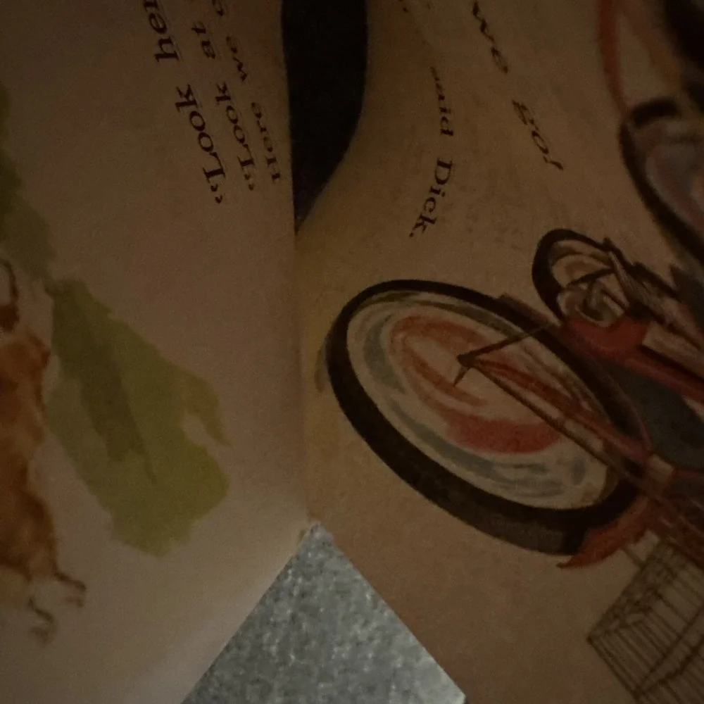 Uncut Page -Fun With Our Family Vintage Dick and Jane Textook 1962 Basic Readers